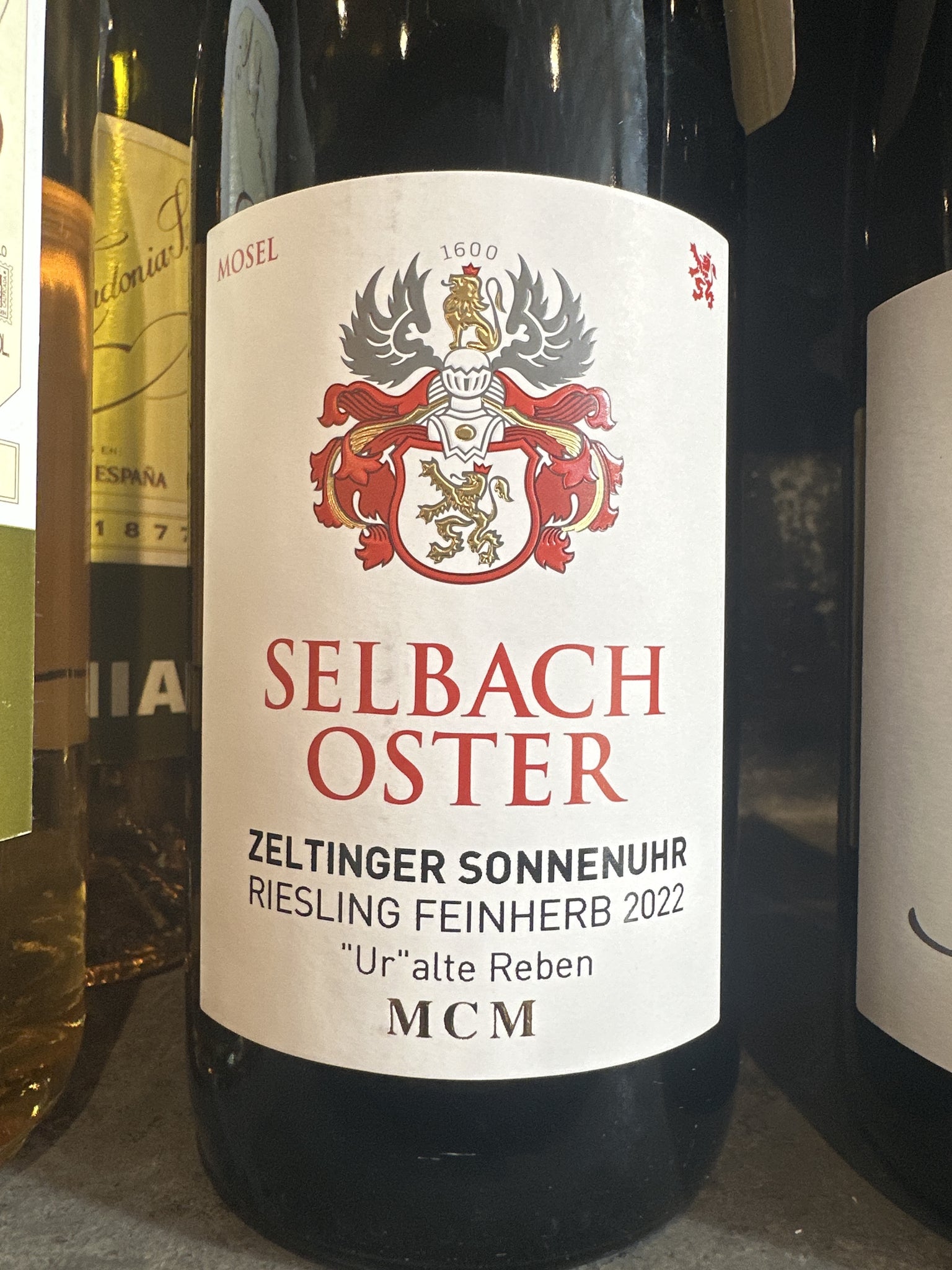 2022 Selbach-Oster Riesling Feinherb Zeltinger Sonnenuhr Ur Alte Reben Spatlese