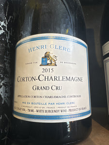 2015 Henri Clerc Corton Charlemagne